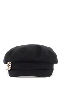 felt sailor hat with br RQWH0140100580 NERO