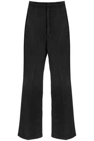 Rick owens high-waisted bootcut jeans with a RR01D3300 SBW BLACK WAX