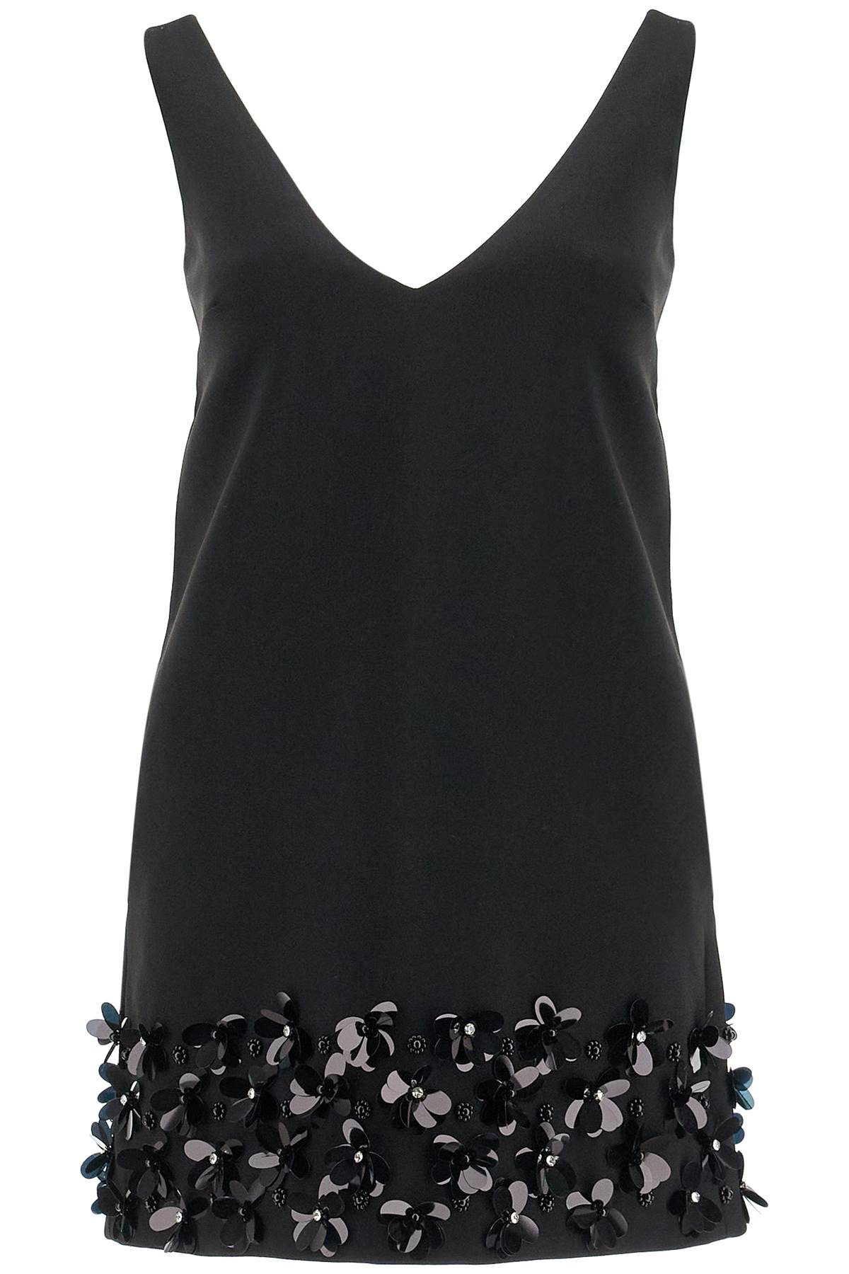 SELF PORTRAIT mini crepe dress with decorative details R | Italystation.com - Shop Now at italystation.com