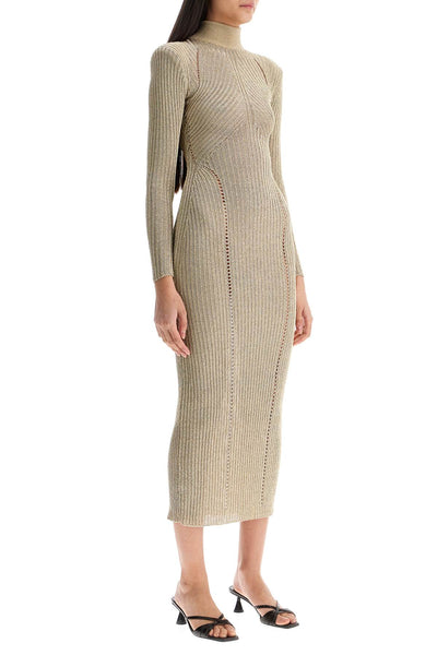 maxi lurex knit dress in RS25 124X GD GOLD