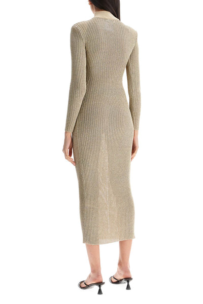 maxi lurex knit dress in RS25 124X GD GOLD