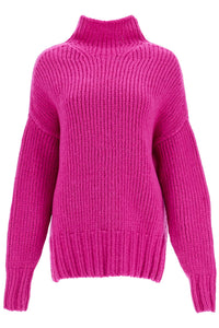 high-neck wool sweater RW PO0034 K039 A24 FUCHSIA