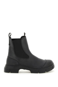 recycled rubber chelsea ankle boots S2174 BLACK