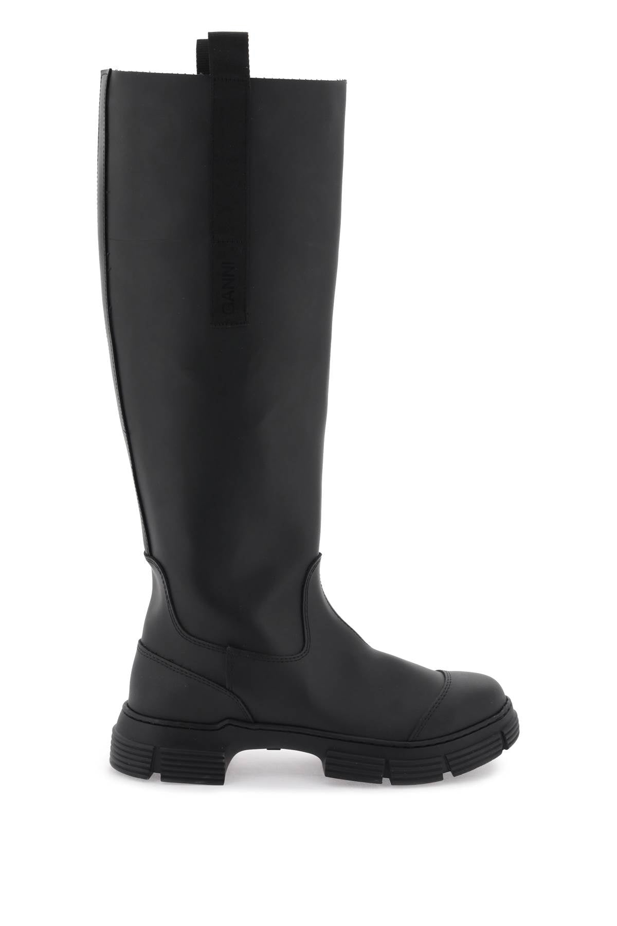 recycled rubber country boots S2172 BLACK
