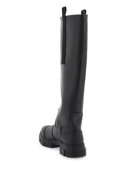 recycled rubber country boots S2172 BLACK