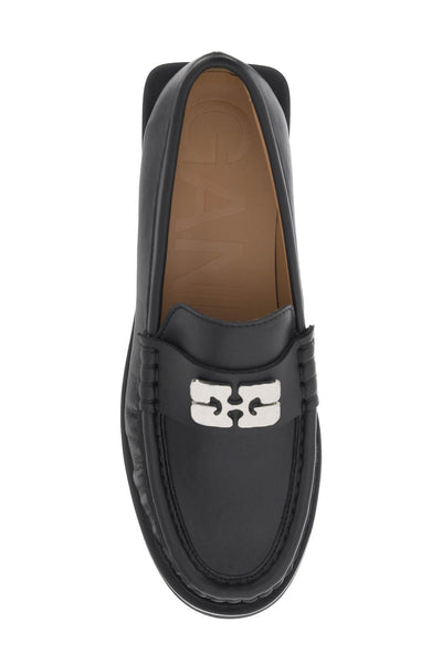 butterfly logo mocassins S2465 BLACK