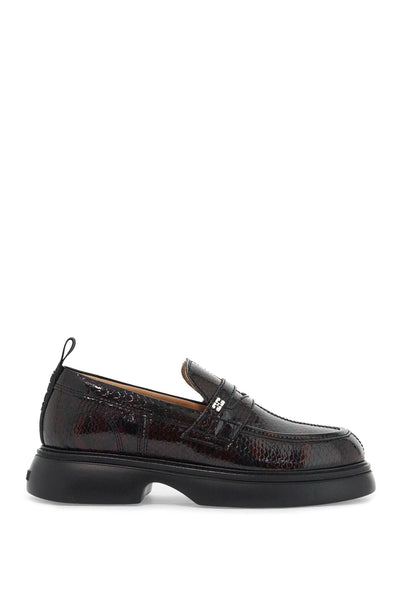 GANNI everyday mocc S2894 DARK BURGUNDY | Italystation.com - Shop Now at italystation.com