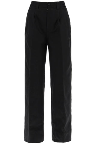 Maison margiela cotton gabardine trousers for S29KA0385 M35047 BLACK