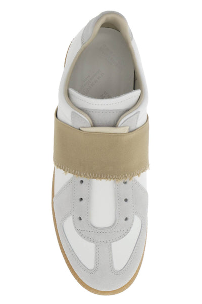 replica sneakers with elastic band S39WS0110 P6843 WHITE NUDE