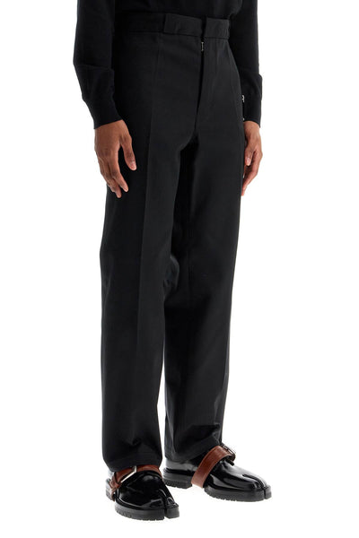 cotton blend pants for men S50KA0653 M35205 BLACK