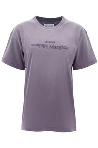 "reverse logo embroidered t-shirt with S51GC0526 S20079 AUBERGINE