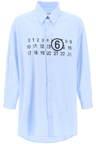 shirt dress with numeric logo S52CT0780 S47294 LIGHT BLUE