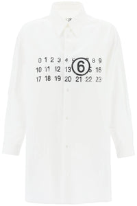 shirt dress with numeric logo S52CT0780 S47294 WHITE