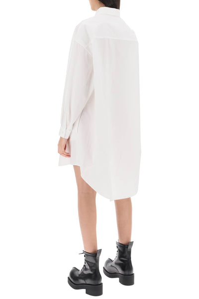 shirt dress with numeric logo S52CT0780 S47294 WHITE