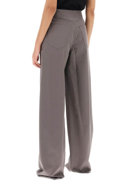 wide leg pants S52KA0482 S54452 TAUPE