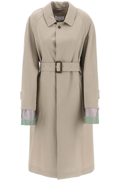 "trench coat with discreet S67AH0043 M35062 STONE