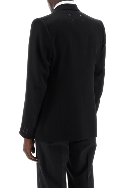 double-breasted wool jacket S67BN0042 M35032 BLACK
