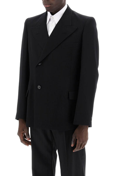 double-breasted wool jacket S67BN0042 M35032 BLACK