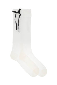 Maison margiela socks with bows S67TL0031 M13018 WHITE