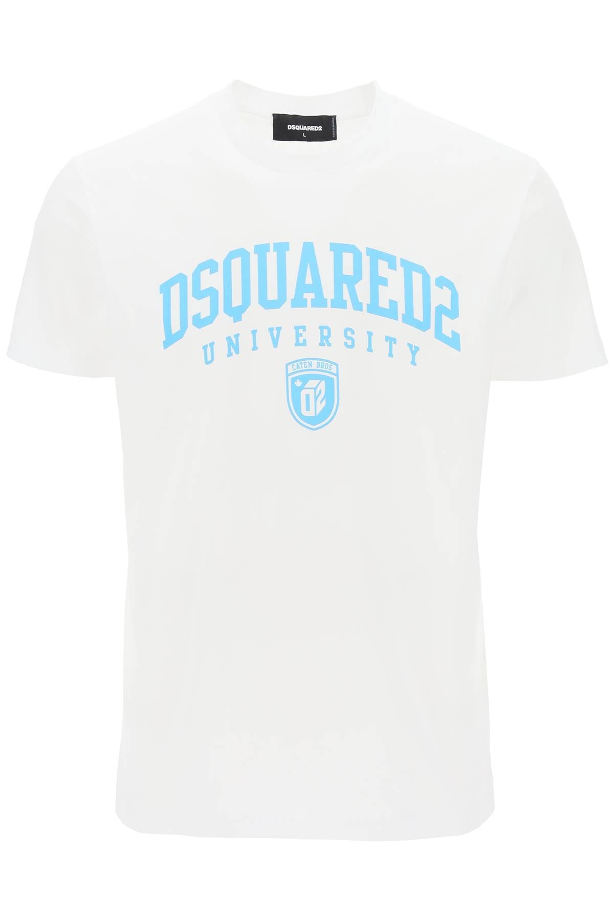 college print t-shirt S74GD1166 S23009 WHITE