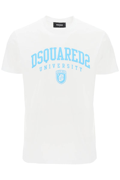 college print t-shirt S74GD1166 S23009 WHITE