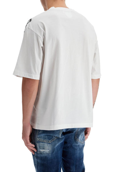 loose logo print t-shirt with S74GD1264 S23009 WHITE