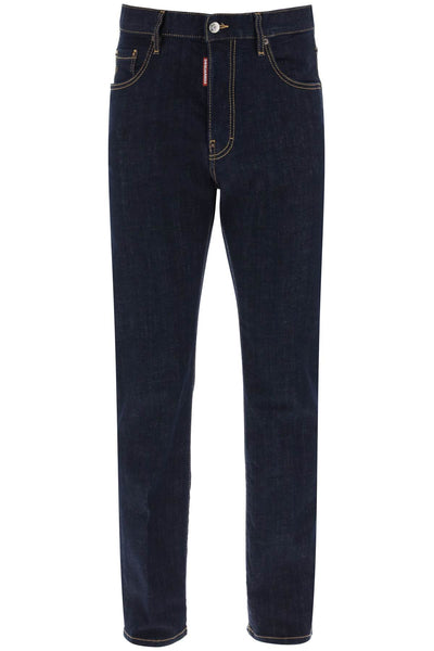 DSQUARED2 642 jeans in dark rinse wash S74LB1421 S30664 NAVY BLUE