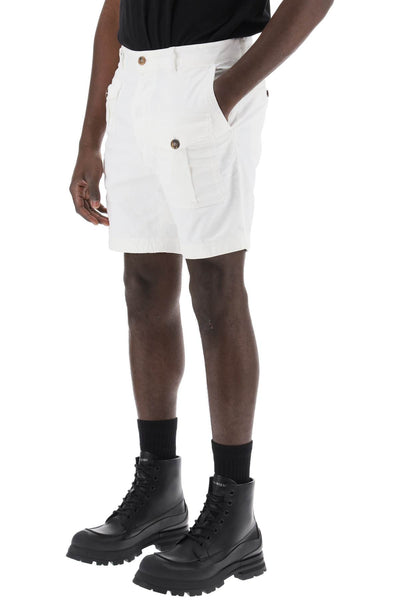 sexy cargo bermuda shorts for S74MU0780 S39021 WHITE