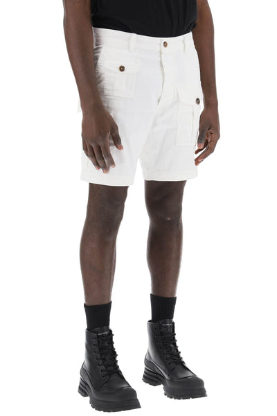 sexy cargo bermuda shorts for S74MU0780 S39021 WHITE