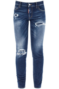 "jennifer medium waist ripped knee wash jeans S75LB0896 S30663 NAVY BLUE