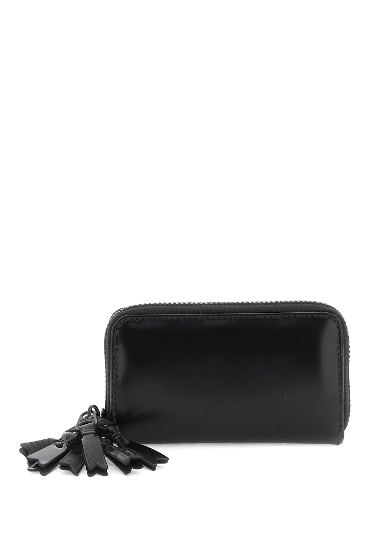 mini multi-zip wallet with SA0410XZM BLACK