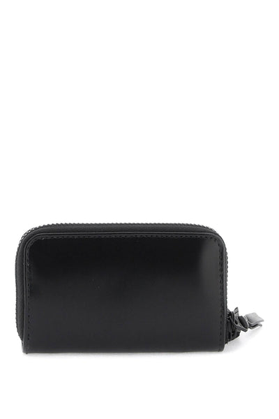 mini multi-zip wallet with SA0410XZM BLACK