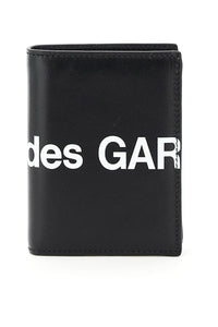 small bifold wallet with huge logo SA0641HL BLACK