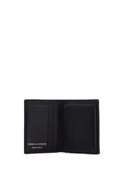 compact leather wallet with large eyelet. SA0641SE BLACK