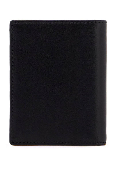 compact leather wallet with large eyelet. SA0641SE BLACK