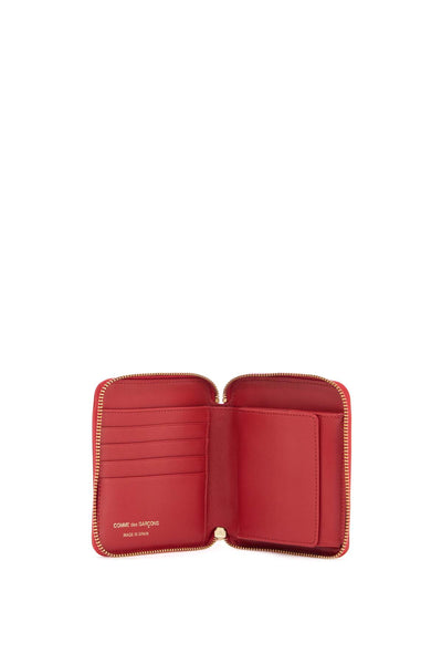 COMME DES GARCONS WALLET red polka dot calfsk | Italystation.com - Shop Now at italystation.com