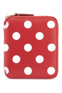 COMME DES GARCONS WALLET red polka dot calfsk | Italystation.com - Shop Now at italystation.com