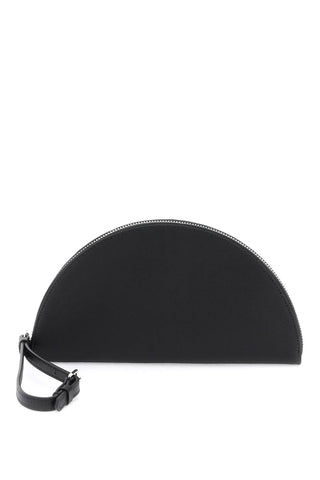 Maison margiela saffiano leather pouch with wrist handle. SA2VL0018 P6799 BLACK
