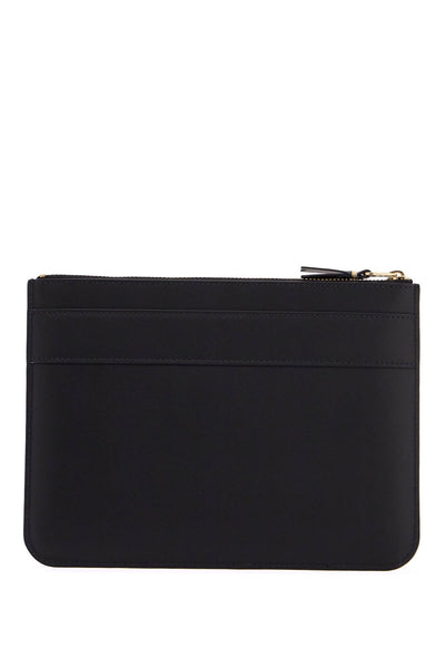 COMME DES GARCONS WALLET black leather wallet with bow unisex SA5100BB BLACK