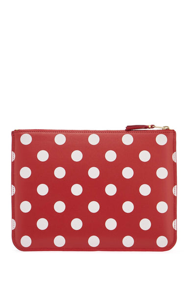 COMME DES GARCONS WALLET red polka dot leathe | Italystation.com - Shop Now at italystation.com