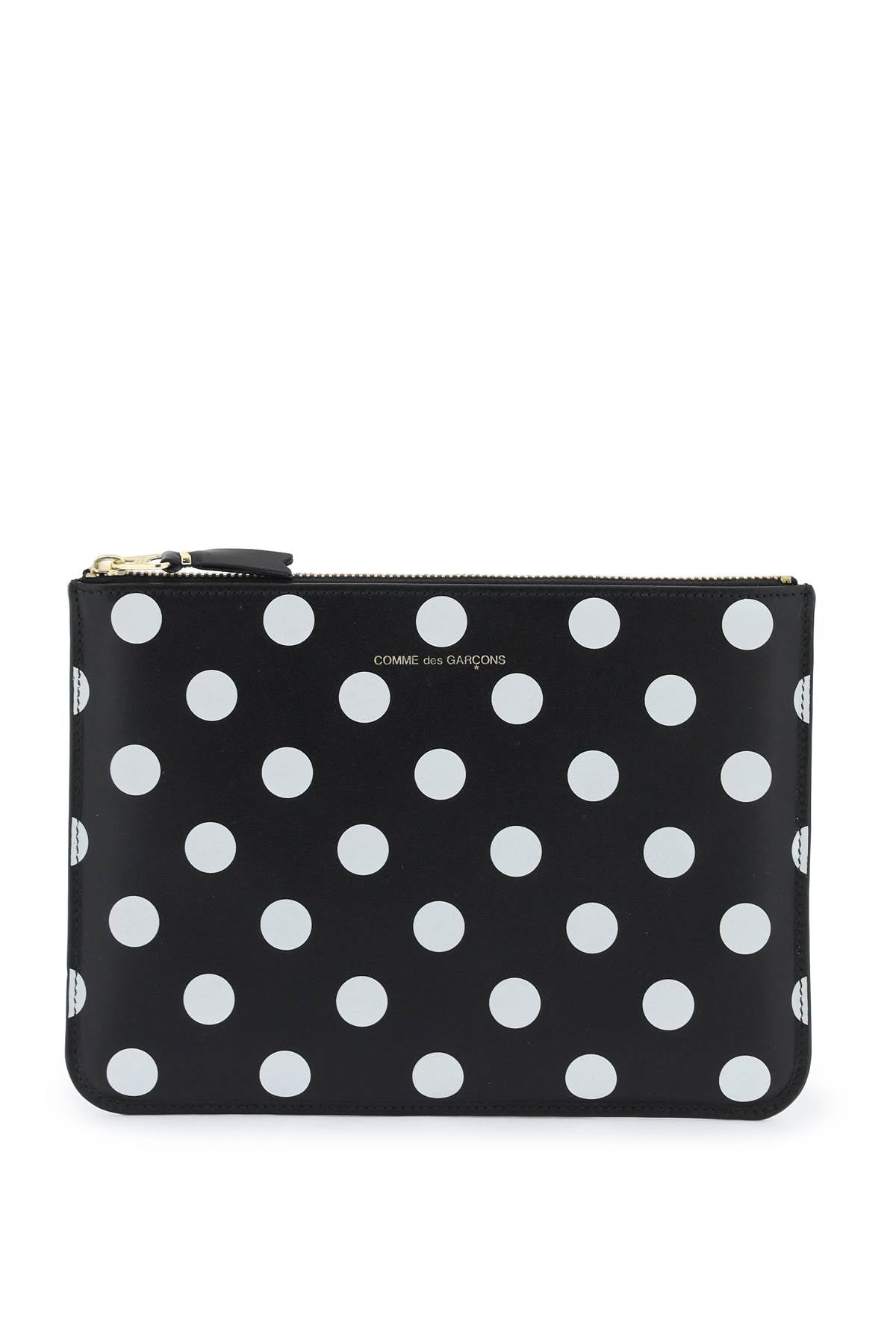 polka dots pouch SA5100PD BLACK | Italystation.com