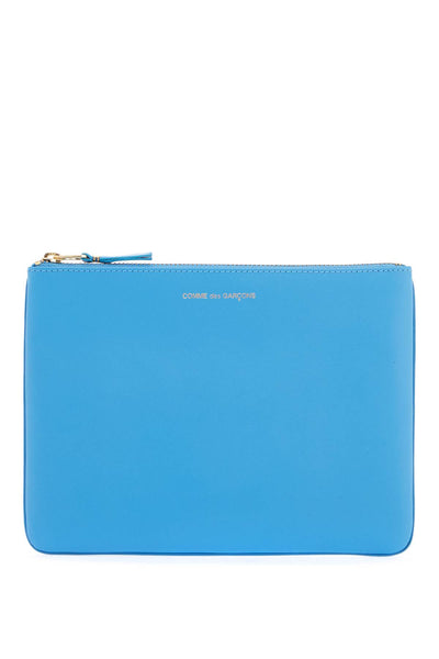 smooth leather pouch in seven words SA5100 BLUE