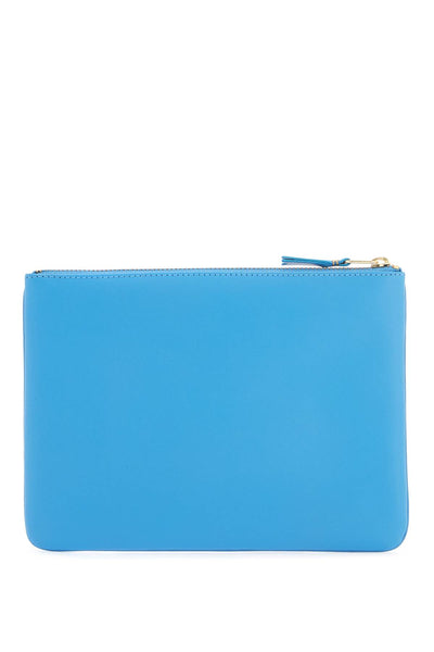 smooth leather pouch in seven words SA5100 BLUE