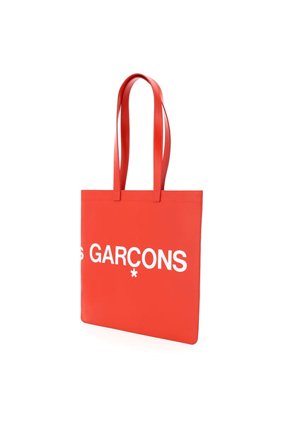 leather tote bag with logo SA9001HL RED