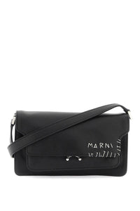 Marni east/west soft trunk shoulder bag SBMQ0083L0P6533 BLACK