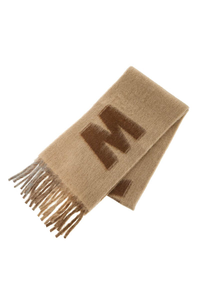wool and mohair scarf with maxi logo SCMC0103A0 UAW017 NOMAD