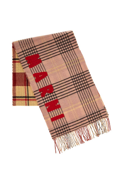 double check wool scarf in 8 SCMC0119Y0 UAW035 ANTIQUE ROSE