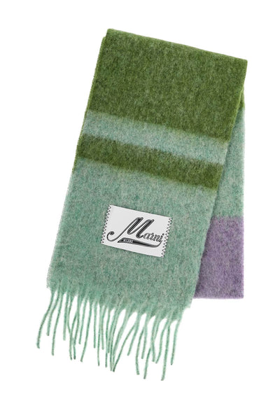 mohair scarf for stylish SCMC0122Y0 UAW037 KIWI