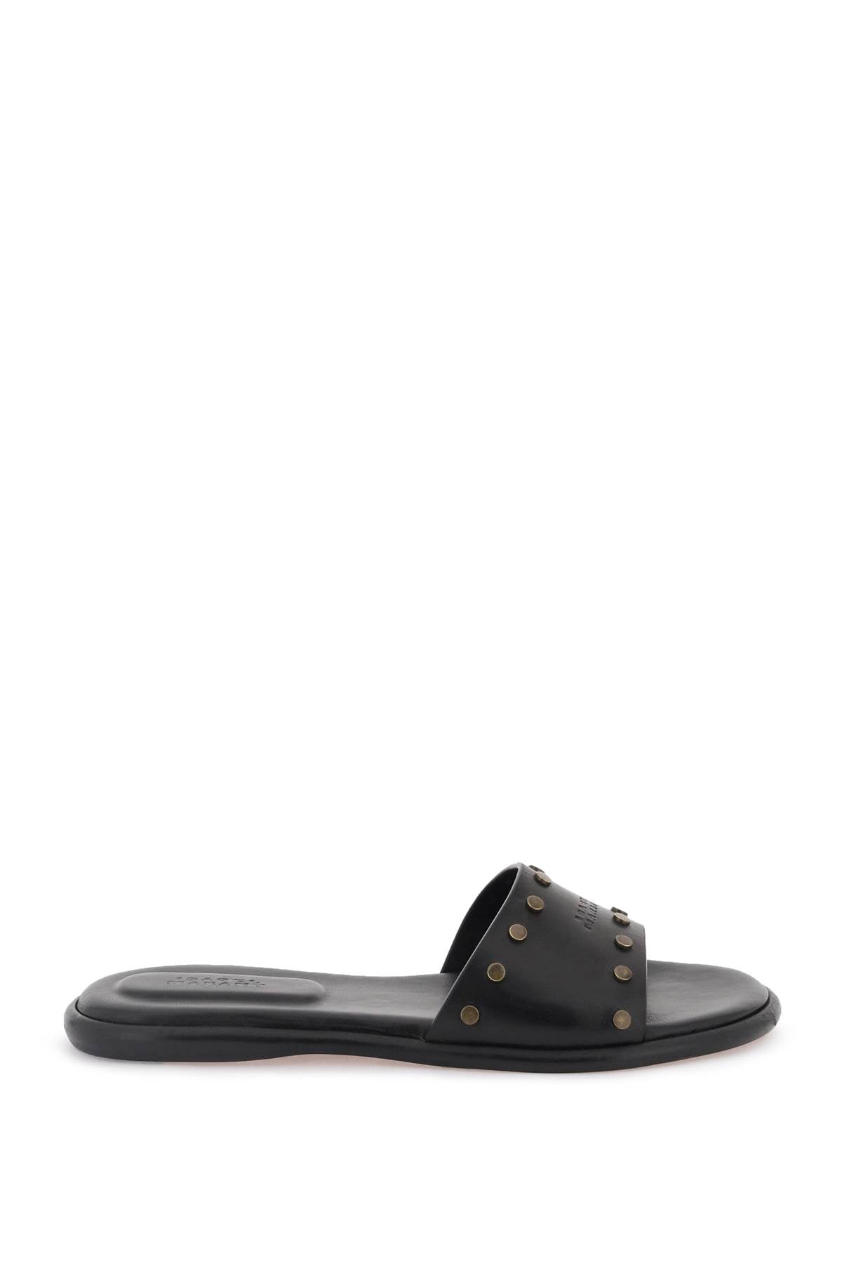 ISABEL MARANT leather vikee slides SD0133FA A2B10S BLACK