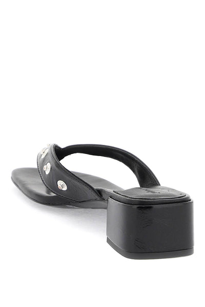 Paloma wool studded flip-flop sandals SH0009 BLACK